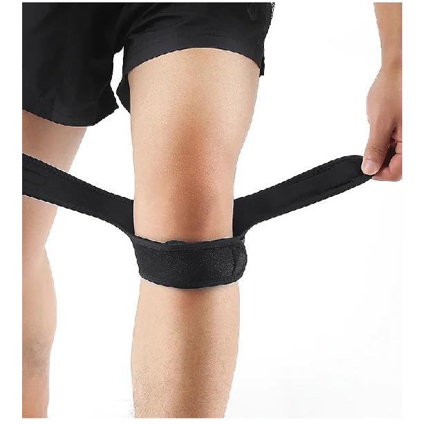 1PC Pressurized Knee Wrap Sleeve Support Bandage Pad Elastic Braces Knee Hole Kneepad Safety Basketball Tennis Cycling Knee Pads