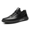 Classic White Shoes Men Lace -Up Solid Sneakers Male Comfortable Casual Leather Flats Soft Low Top Light Leisure Walk Board Shoes