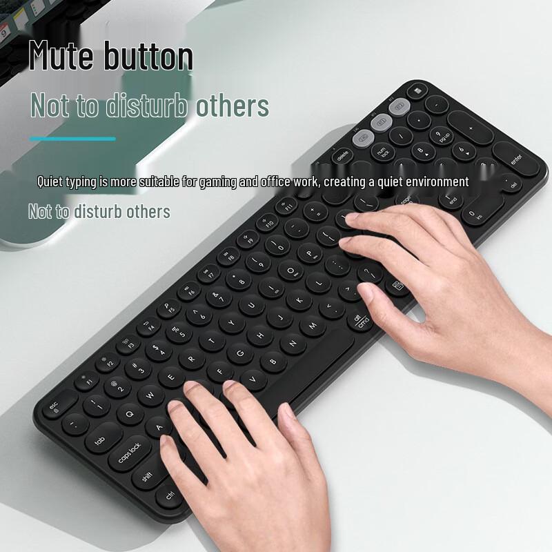 Fude K922T Wireless Bluetooth Slim Silent Keyboard