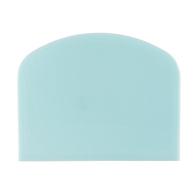 2Pieces Dough Scraper Bowl Food-safe Plastic Dough Cutter Flexible Bench Multipurpose Food Scrappers Outdoor Tableware синий