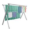 MEAKEA Laundry Drying Rack, Multi-functional, Foldable, Large Capacity, No Assembly Required, Suitable for Balconies, Width: 140-160cm, Foldable