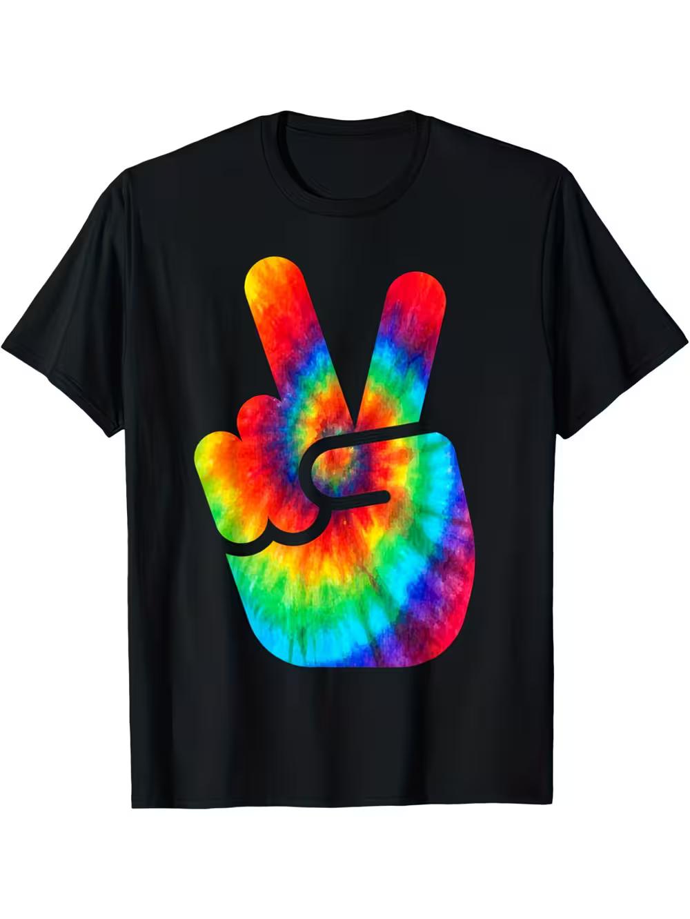 Cool Peace Hand Tie Dye for S And S T-Shirt S