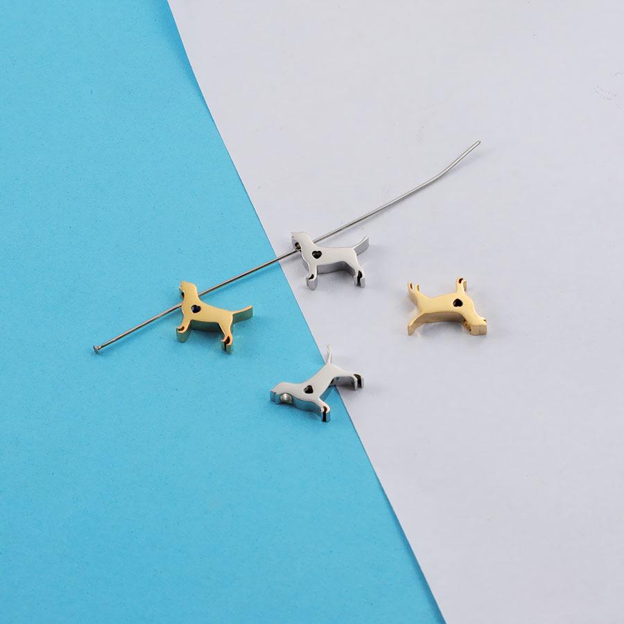 

Stainless Steel Dog Heart Pendant Necklace - Laser Cut Puppy Jewelry Accessory