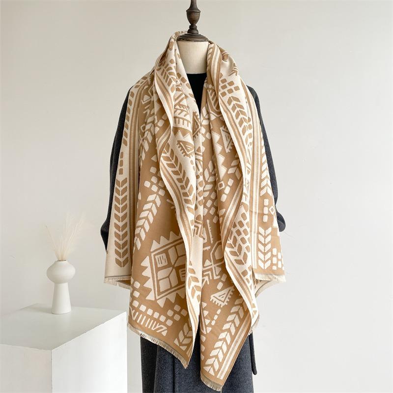 Autumn and Winter Scarves, High-end Shawls, New Age-reducing Scarves, Students Travel with Warm Women