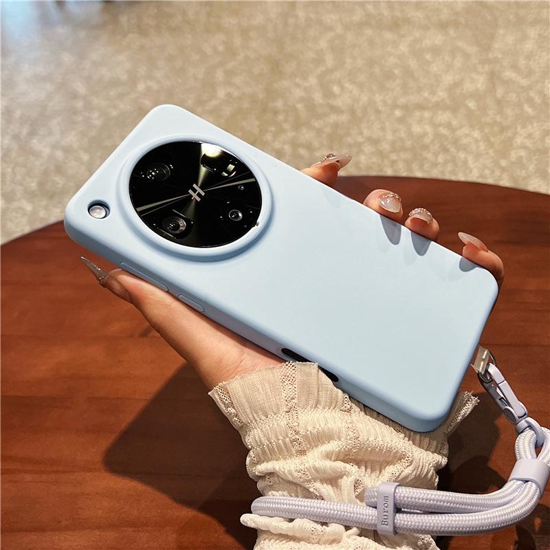 Applicable To OPPOFindX1 Mobile Phone Case Ultra New Pro Liquid Silicone Strap Wristband Lanyard Anti-drop Case