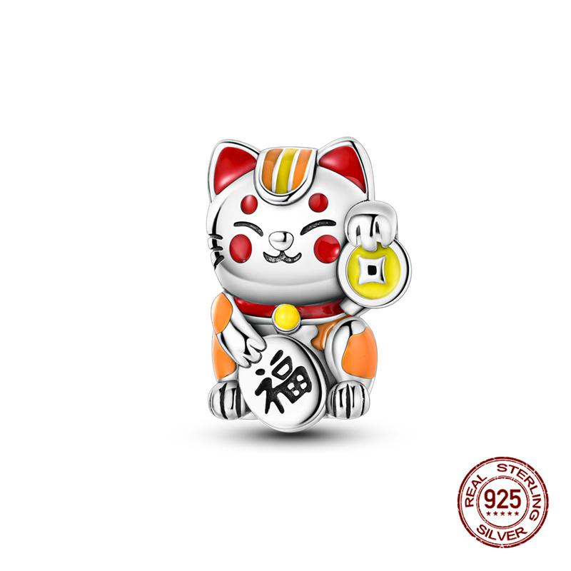 New In Fashion Copper Christmas Series Little Elk Charm Beads Fit 3Mm Original Bracelet Necklace For Women Diy Jewelry Gifts