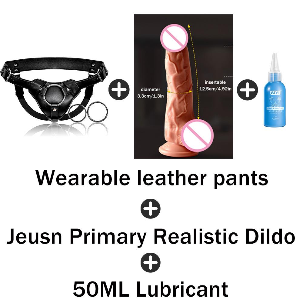 Strap On Dildo Harness Sex for , High-quality Wearable Leather Pants Men Pegging Dildo, Adjustable Belt Multiple Sizes Rings