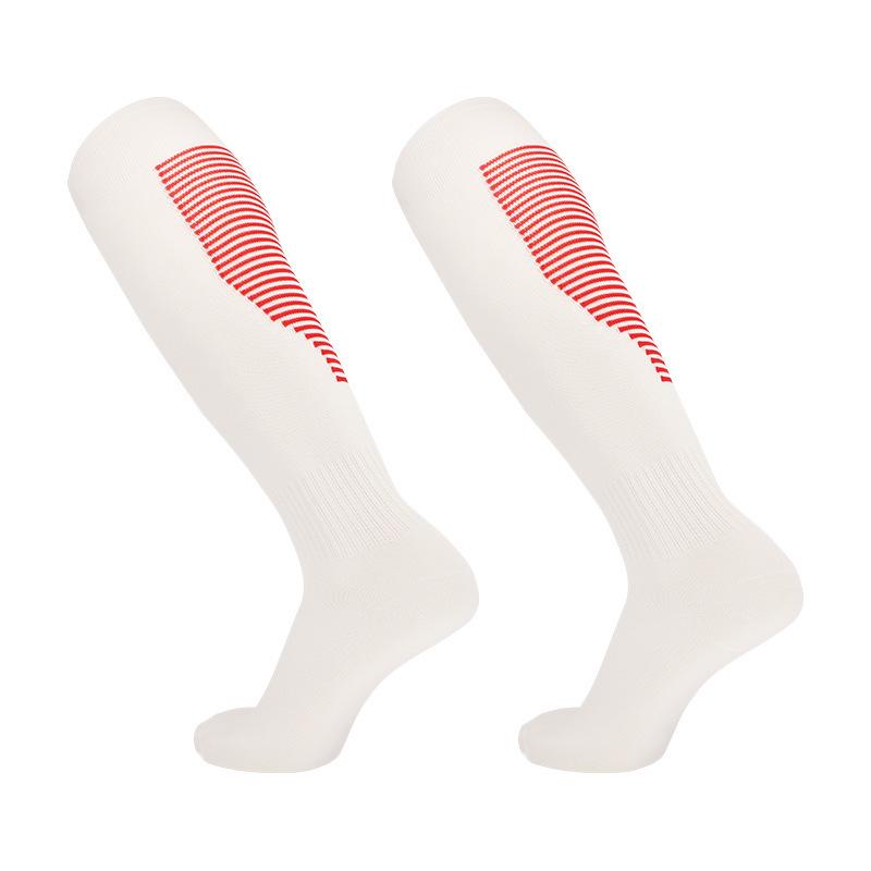 Breathable Striped Football Socks: Spring/Summer, Over-Knee, Sweat-Absorbent, Adult & Kids Training & Casual Wear