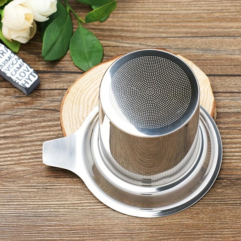 1pc Stainless Steel Tea Strainer, Tea Drain, Tea Partition, Tea Ball, Cup, Kettle, Tea Strainer, Inner Gall, Tea Brewer
