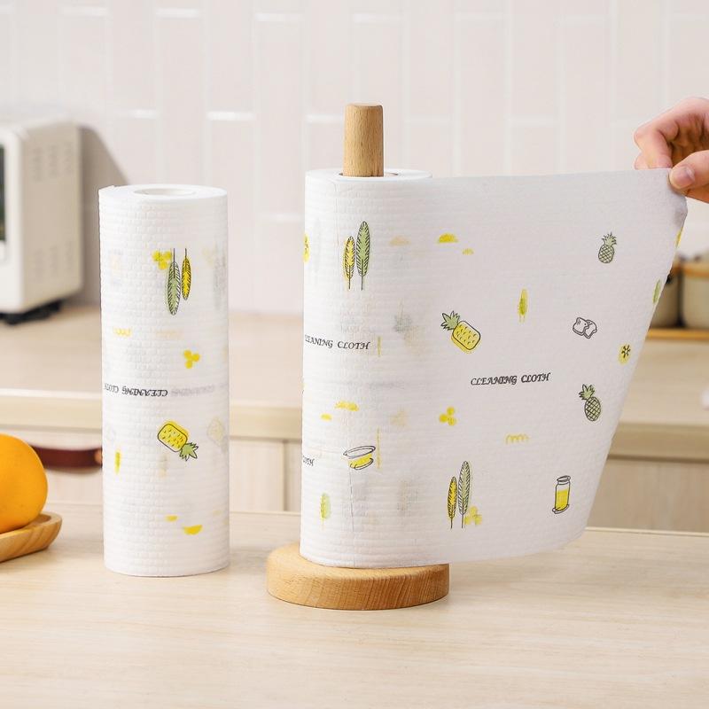 Lazy Rag Wet and Dry Household Cleaning Kitchen Supplies Paper Thickened Disposable Dish Cloth Household Non-woven Towel