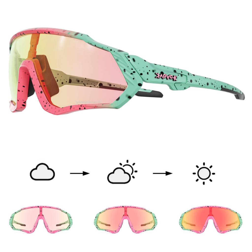 Kapvoe Photochromic Sunglasses for Men Glasses Cycling Women MTB Mountain Road Bicycle Eyewear Sports Cycling Oculos Ciclismo