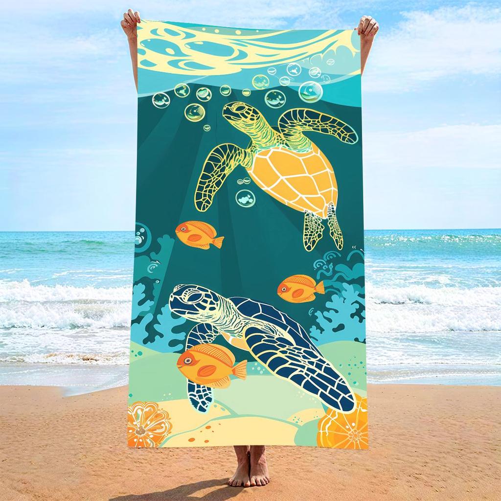 70x140 Microfiber Custom Printed Beach Towel - Absorbent & In Stock