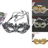 Make-up-Maske für Erwachsene mit Spitzendesign und Glitzerakzenten für Kostümpartys und Halloween-Veranstaltungen