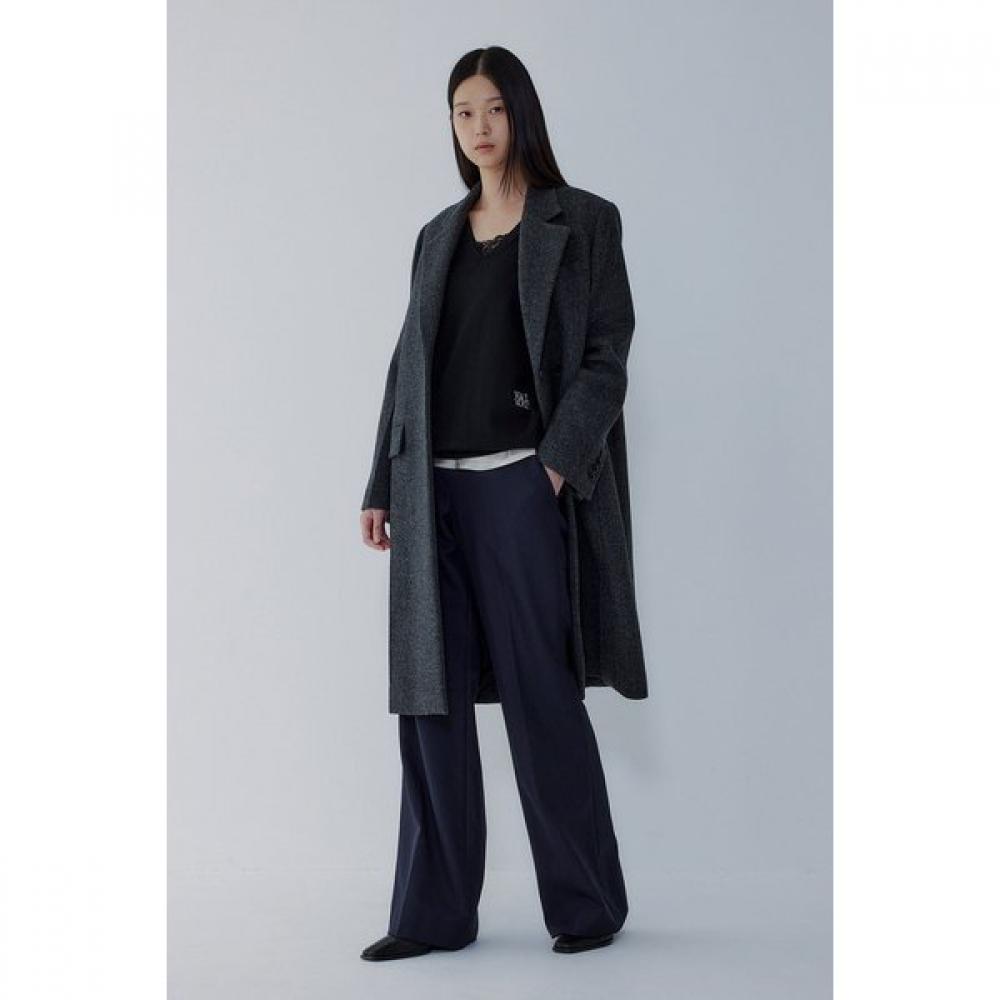 Vov Wool Blend Herringbone Pattern Coat 7115416x07
