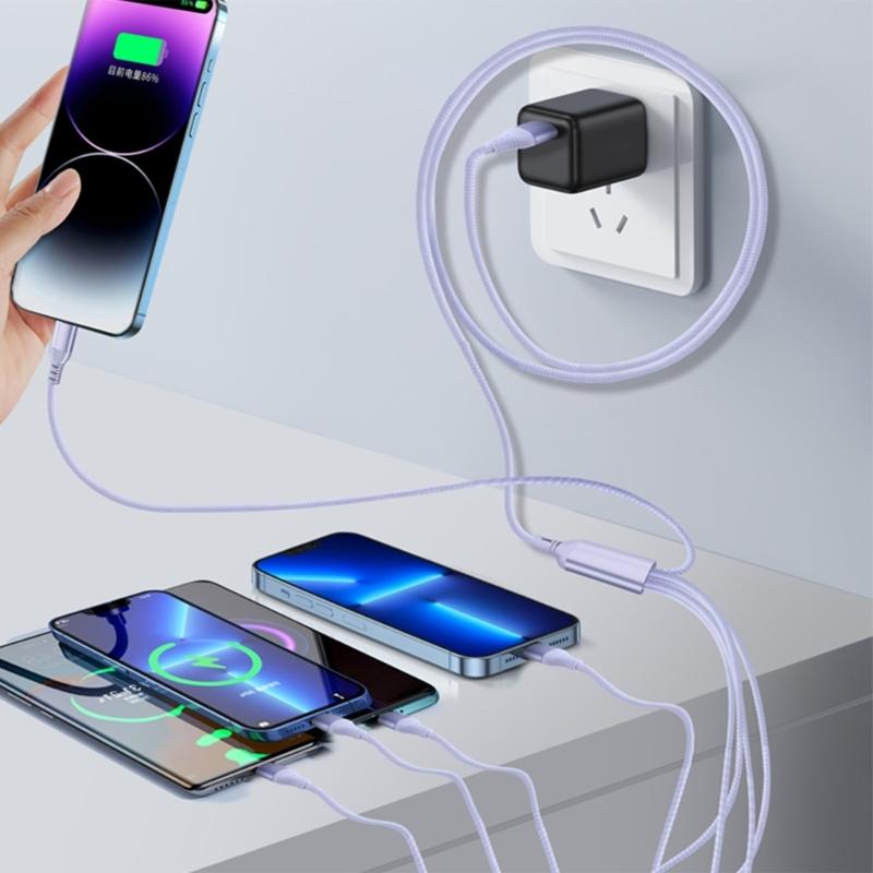 USB C Splitter Cable,5 in 1 USB Male to 5 USB C Male Charging Cord Data Wire for Some USB Type C Phone, Device