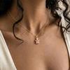 ZAKOL Stainless Steel Pink Sweet Cute Animal Crystal Tortoise Necklace Earring Set Women Girls Exquisite Jewelry Sets Gift