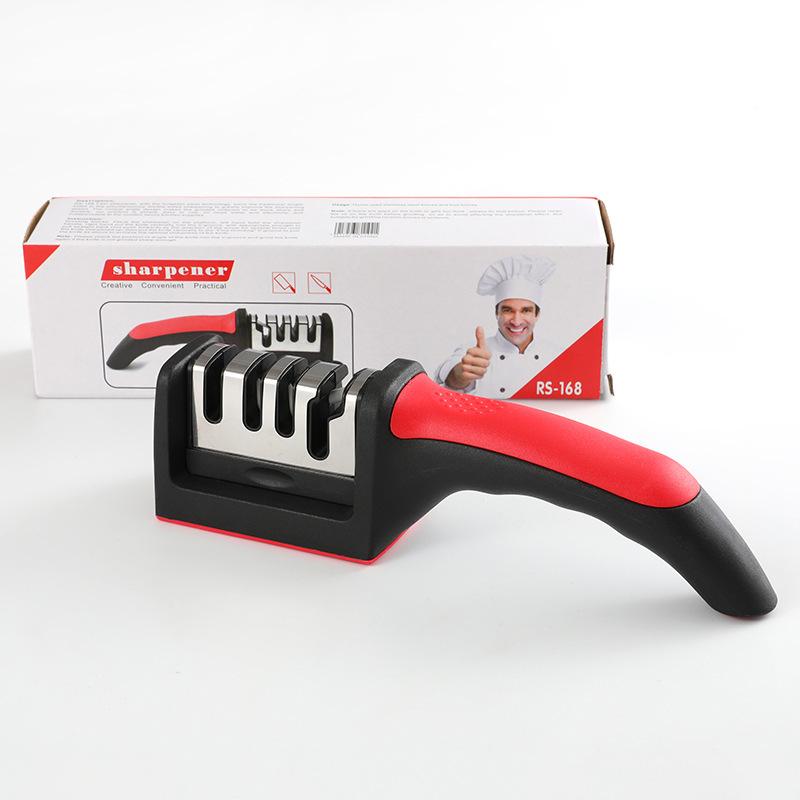 Multi-Functional 4-Stage Kitchen Sharpener and Whetstone