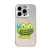Applicable to Apple 15 new creative 14/13/12 sweating frog color silver explosion 11 anti-drop mobile phone case xsmax