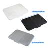 Flexible Sink Drying Pad For Dishes Having Sloped Structure And Efficient Moisture Removal To Maintain Area Dry And neat
