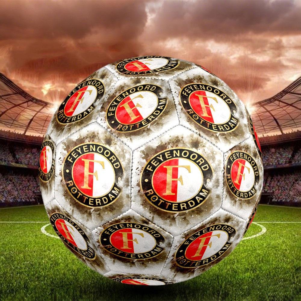 Feyenoord Print Size 5 Soccer Ball, Standard Match Football for Sports Game and Team Practice, Ideal Gift for Soccer Fans