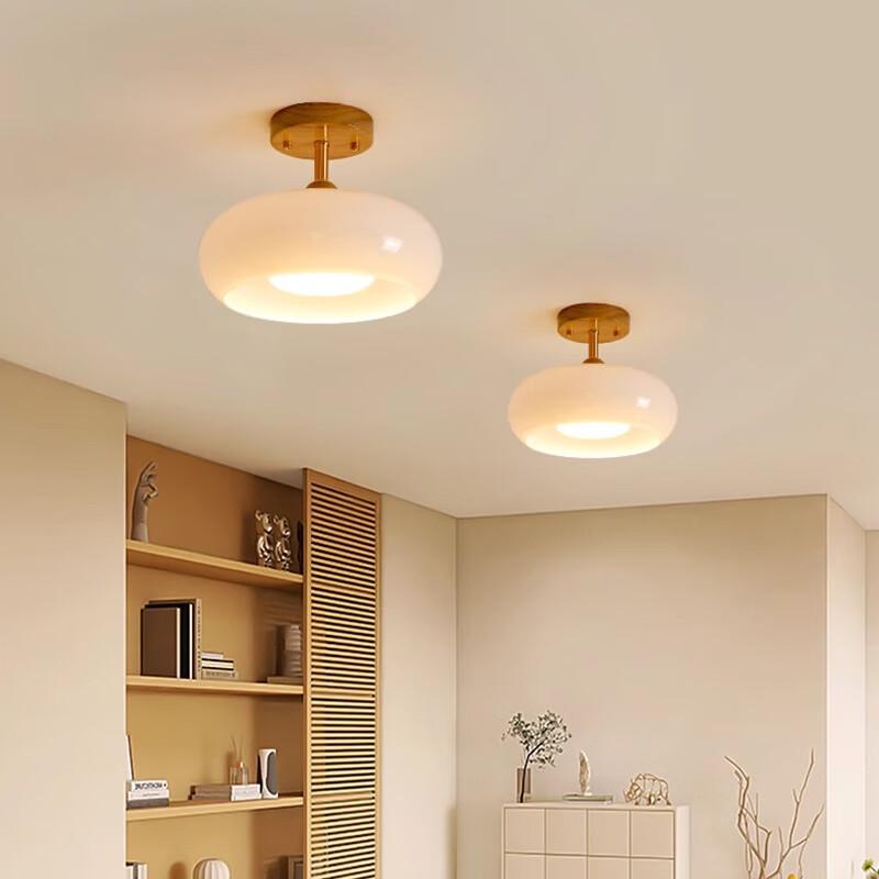 Xuan Yong Mid-century Persimmon Ceiling Light