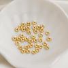 14K Gold-Plated DIY Bracelet Jewelry with Twisted Square Braided Spacers, Round Flower, and Gear Beads.