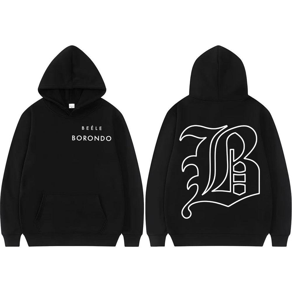 Rapero Beele Borondo Logo Merch sweatshirt Men's fashion Hip Hop High-quality hoodie Men's comfortable Sweatshirt
