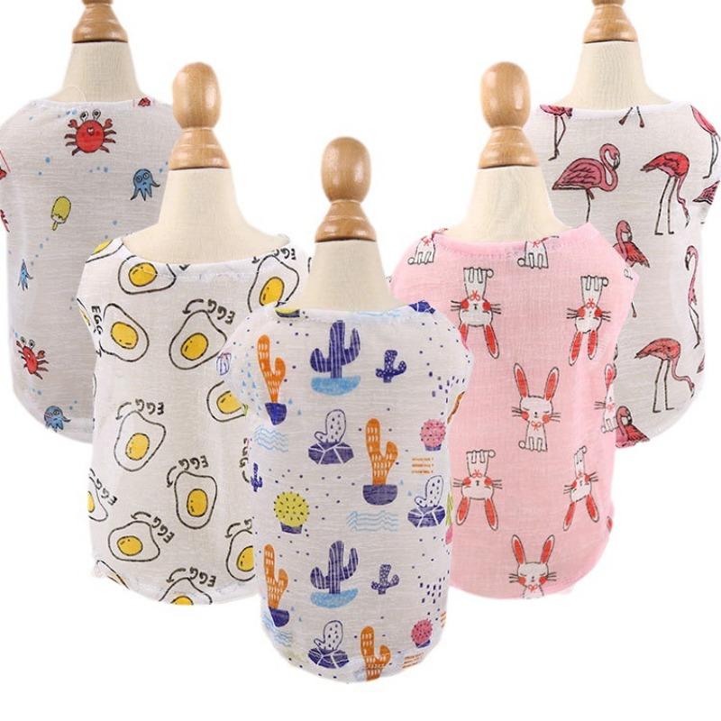 Pet Small and Medium-sized Dogs Fighting Cats Teddy Bichon Dog Clothes Spring and Summer Sunscreen Cool Vest Supplies