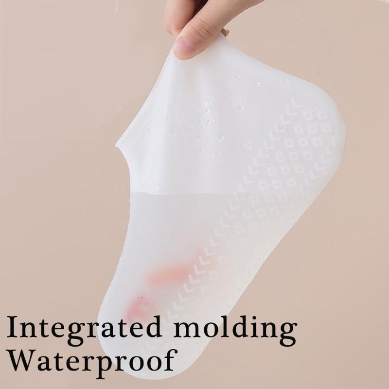 Reusable Wate Resistant Silicone Shoe Covers For Rain Snow Outdoor Activity Anti Slip Flexible Shoe Protectors Overshoes