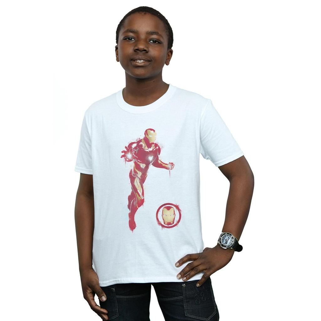 Marvel Avengers Endgame bemaltes Iron Man T-Shirt für Jungen