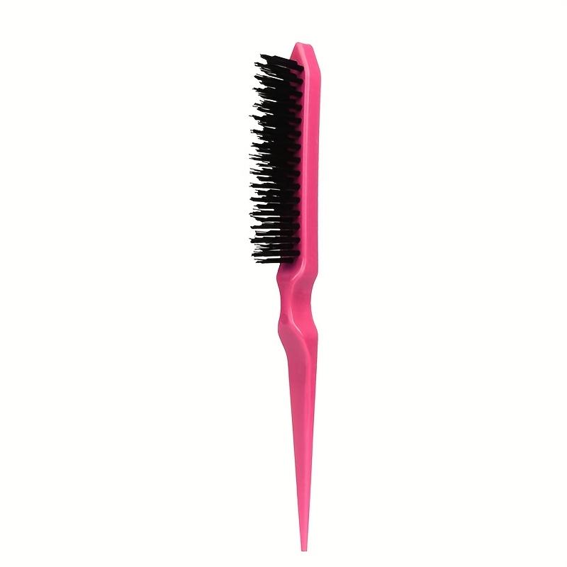 

Fluffy Curly Hair Comb, Black Plastic Tail Comb, Three-Row Comb for Styling Buns, Hairdressing Comb for Salons розы красного