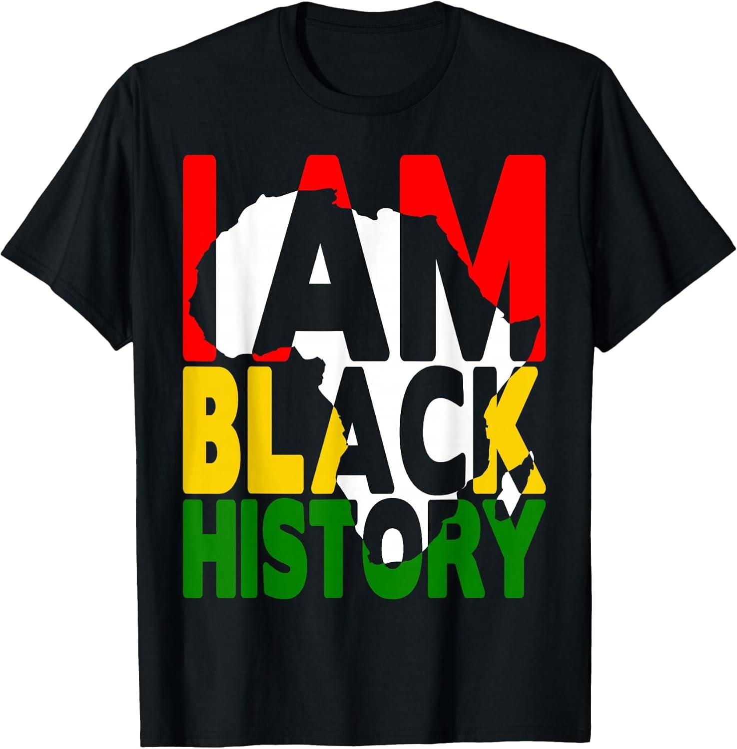 NEW LIMITED! I Am Black History Month African American Pride Tee - MADE IN USA S