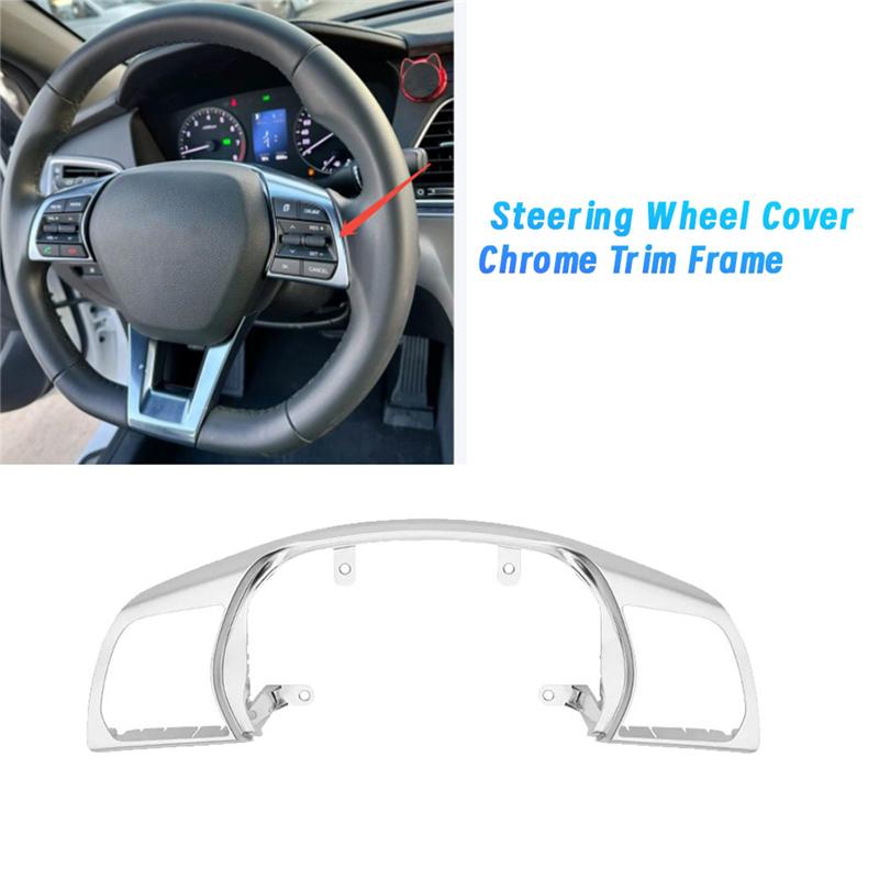 Chrome Upper Cover 96707-C3100 96707C3100 For Hyundai Sonata 9Th Car Steering Wheel Trim Frame
