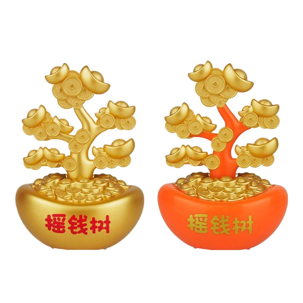 Car Dashboard Decorations Solar-Powered Shaking Money Tree Design Automotive Interior Decor Cute Dashboard Car Accessories