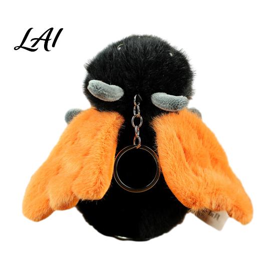 Emotional Support Plush Cuddly Insect Keychain Soft Stuffed Animal Keyring Toy Comforting