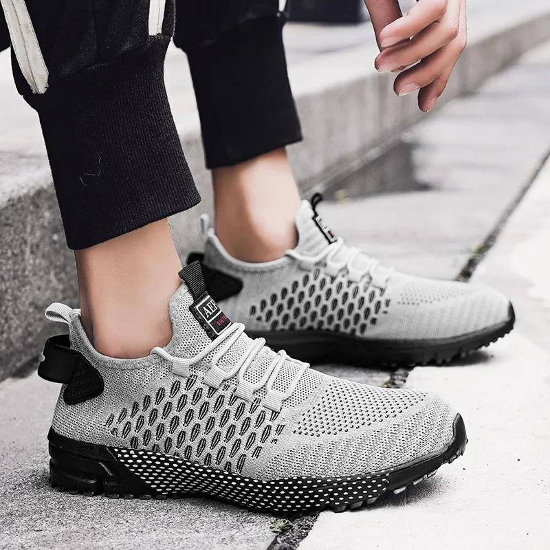 Breathable Mesh Casual Shoes Fashion Sneakers Comfortable Outdoors Running Shoes for Men Lightweight Sneakers for Men