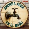Retro Save Water Metal Sign 8x8 Inch Rustic Bathroom Laundry Kitchen Yard Wall Art