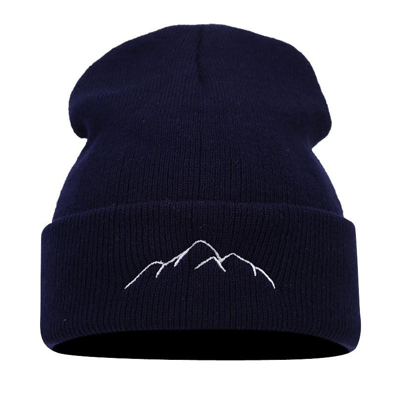 Patagonia Peak Embroidery Embroidery Pullover Hat Trend Outdoor Fashion Personality Warm Hat Men's and Women's Hats