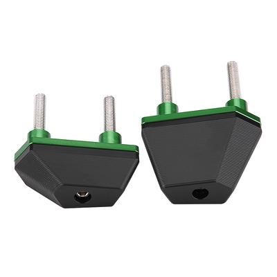 1 Pair Motorcycle Frame Sliders Falling Crash Pad Protector for Kawasaki Z800 Z1000 Z750 Green