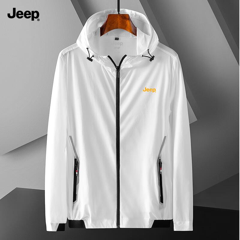 

JEEP Men s Ice Silk UV Protection Outdoor Sun Hoodie 2XL