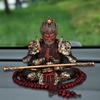 Creative Black God Sun Wukong Car Ornaments Car Center Console Decoration Car Figures Kawaii Desktop Decoration Fans Gifts