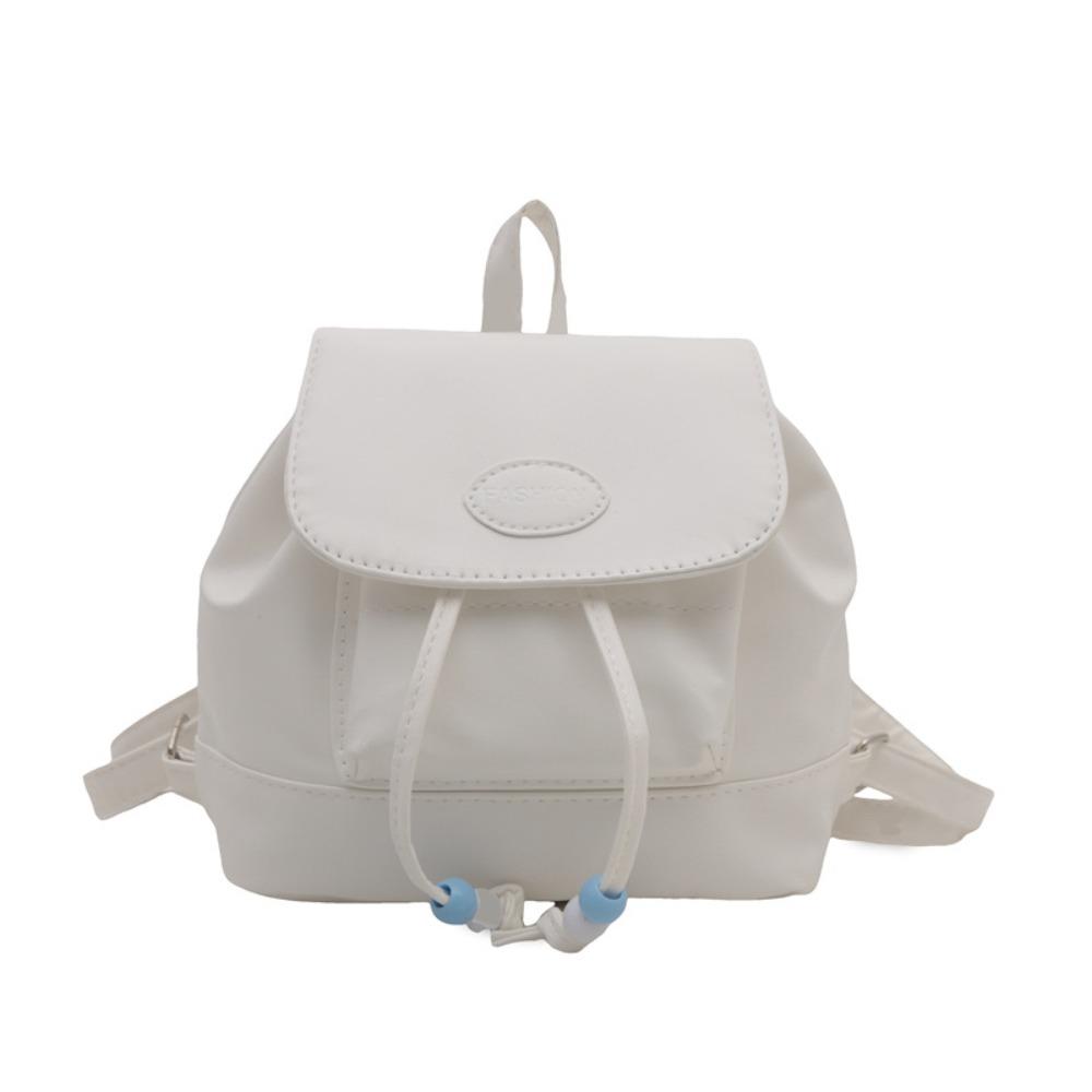 

Маленький рюкзак из ПУ кожи, мини-рюкзак Y2K, милая сумка через плечо, для студентов белый