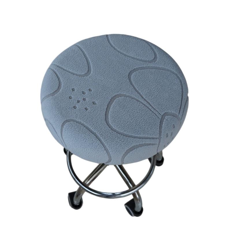 Stretch Round Chair Cover Elastic Thickened Bar Stool Slipcover 1Pcs Washable Anti-scratch for Cafe Office Kitchen Use