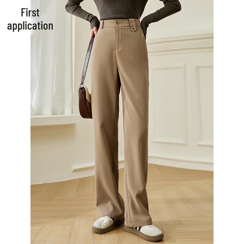 Chushen Women's High-Waist Casual Commuter Trousers