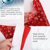 Cosplay Santa Hat Holiday Christmas Hat for Adult Unisex Gild Snowflake Pattern Christmas Hat for New Year Adult Teens