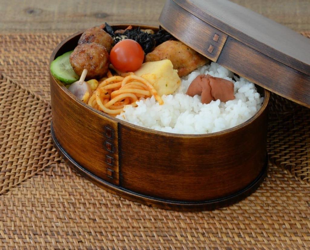 Magewappa Bento 18cm x x Lacquer Brown j-kitchens Box, 13.5cm 6.8cm, 700ml,