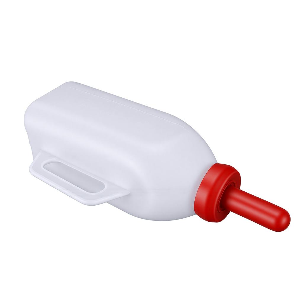 Calf Nursing Bottle 2L Rubber Nipple Calf Milk Feeder Bottle Livestock Supply with Handle for Baby Cattle Lambs Goats