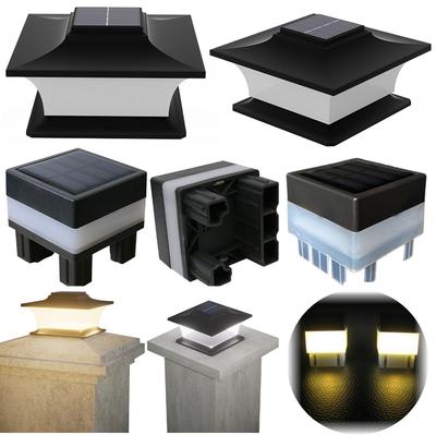 Solar Post Cap Light LED Fence Light IP54 Waterproof Solar Powered Post Light Decorative Garden Lamp for Garden Patio Porch