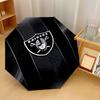 Las Vegas Raiders Print Auto 8?Ribs Folding Umbrella Wind Resistant Lightweight Automatic Umbrella For Daily Travel