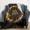 1pc The Lord of the Rings Flannel Throw Blanket - HD Printed Lightweight Soft Warm All-Season Blanket for Sofa, Bed, Travel073